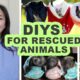 Sewing DIYs for Rescued Animals | Beds, bags, pouches, and wraps!