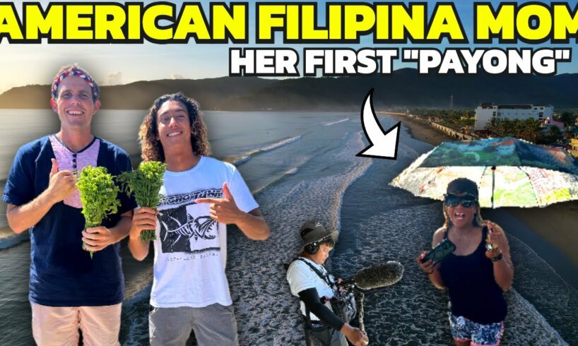 THIS AMERICAN FILIPINA MOM is AWESOME! Philippines Surf Town (Baler Aurora)