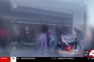 Video shows violent fight outside North County McDonalds; suspects at-large