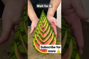 Watermelon cutting hack/style for slicing/people are awesome