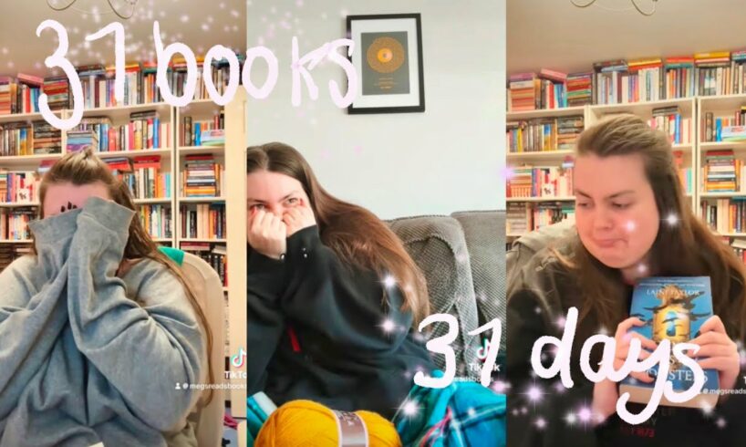 i read 31 books in 31 days (megsreadsbooks booktok reading vlog compilation 📚🌸