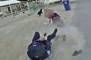 Bodycam Footage of Yuma Police Officers Firing Their Guns at a Man Armed With a Knife