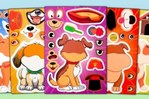 CUTE PUPPIES STICKER BOOK MAKEOVER | FUN STICKER ACTIVITY TO CREATE YOUR OWN DOG