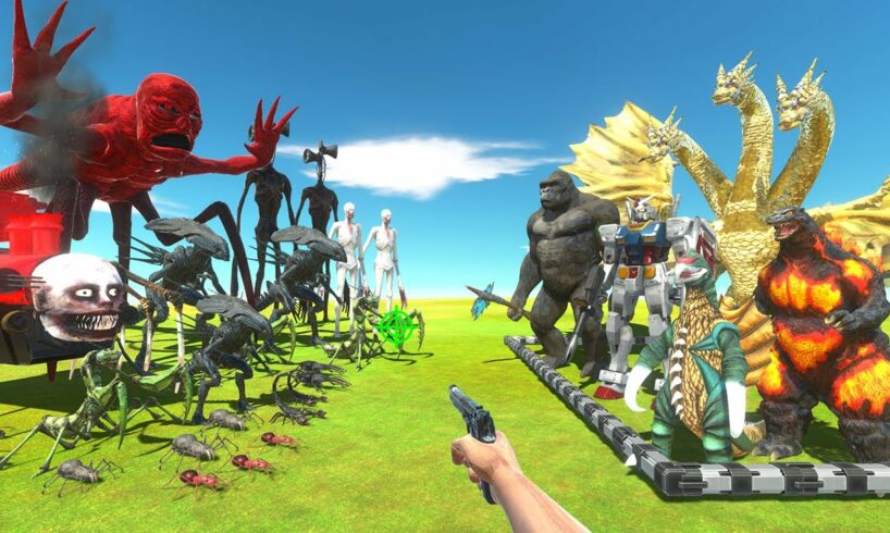 FPS Avatar Rescue Kaiju Monster and Fights Hell Monster and Animals - Animal Revolt Battle Simulator
