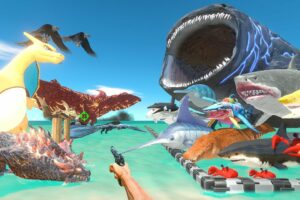 FPS Avatar Rescues Sea Monsters and Fights Flying Monsters - Animal Revolt Battle Simulator