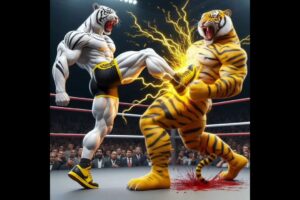 Fighting for daddy 😭😭 , white tiger 🆚 ginger tiger , #cat #cute #kitten #catlover #cats #shorts #sad