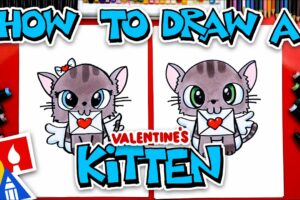How To Draw A Cute Kitten Cupid