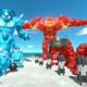 Ice Mutant Primates Rescues Lava Golem Evolution and Fight - Animal Revolt Battle Simulator
