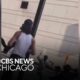 Knife fight seen in middle of street near Chicago's Magnificent Mile