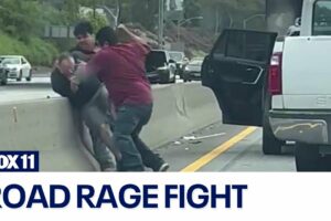 Santa Monica road rage fight caught on camera