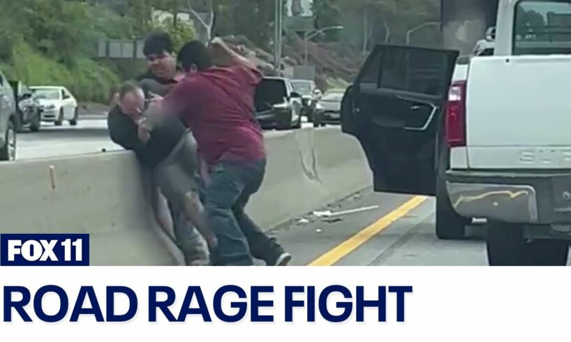 Santa Monica road rage fight caught on camera