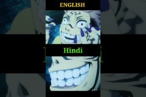 Sukuna voice comparison Hindi dub vs English Dub #shorts #shortvideo #youtubeshorts