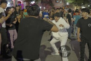 Wild brawls break out 4-27-2024 fight 6th Street Austin TX