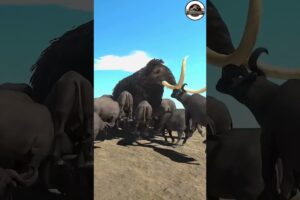 dimag Elephant 🐘 aur buffaloes fight 😱😱 #shorts #fighting