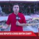 Apparent tornado damage seen near downtown Rogers, Arkansas