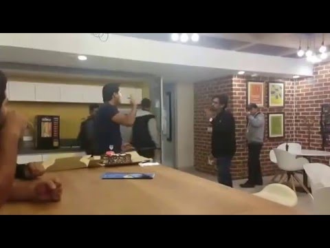 Fight in the office, celebration gone wrong