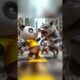 Panda bear fights with wolf on the street  #pandavideo #panda #pandafamily #funny #cartoon