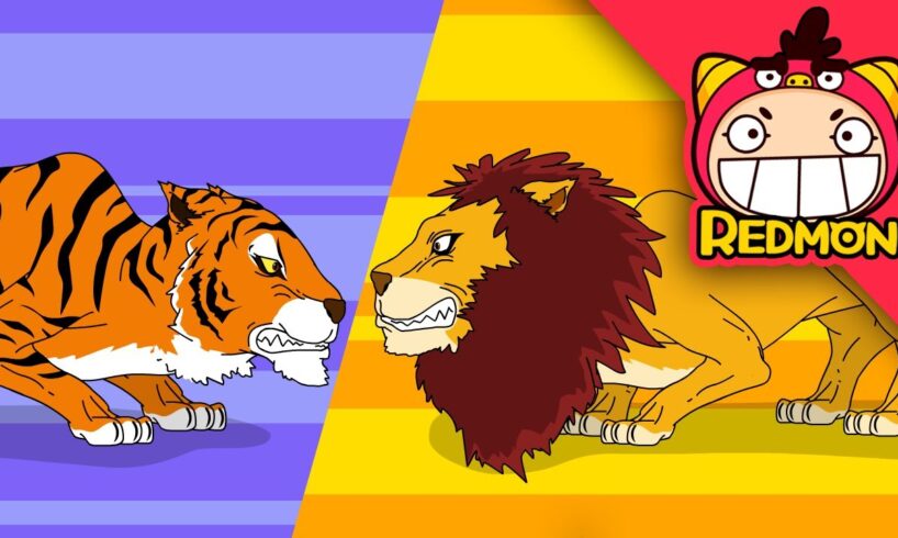 Animal Battle Song | Animal songs | Nursery Rhymes | REDMON