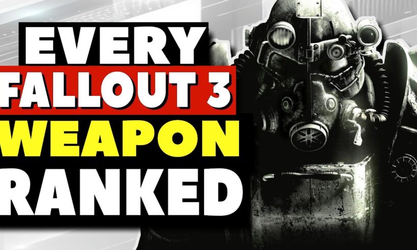 Ranking All Fallout 3 Weapons Compilation