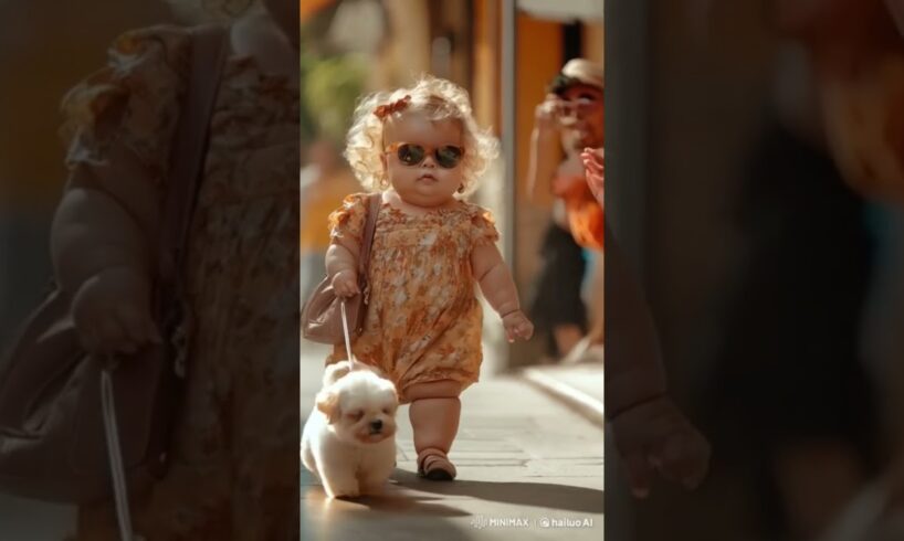 There are babies, cute puppies, and cats walking down the street!! They keep catching my eye.
