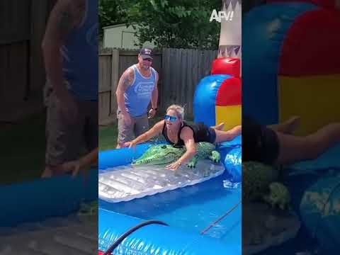 SLIDING Into Some Fantastic FAILS! 🤣 | Top Slide Fails | AFV #shorts