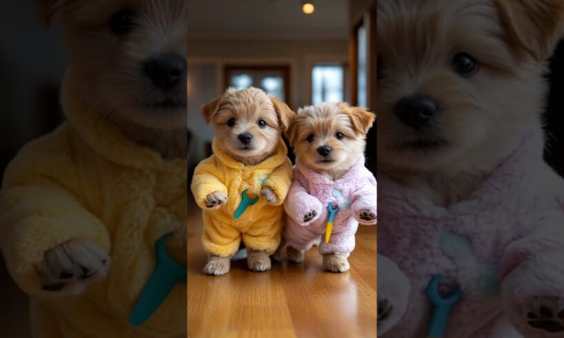The Cutest Puppies Ever! #adorableanimals #cuteanimal #babyanimals #animalsbaby #aiart #babyshorts