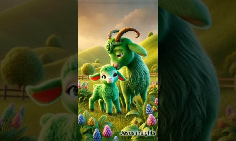 A Mother's Love 🐐💚 #animals #ai #goat #trending #shorts