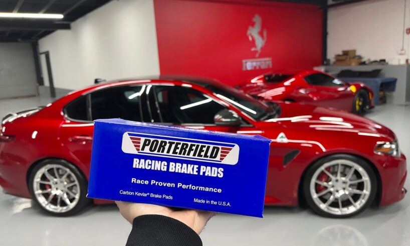 Alfa Romeo Giulia QV "PORTERFIELD" R4-S Brake Pads Are Awesome!