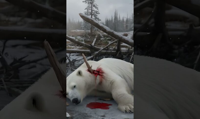 Brave Young Woman Rescues Injured Polar Bear | Wildlife Rescue Story | Polar Bear Saving #polarbear