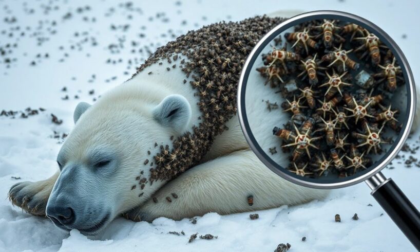 A polar bear injured by millions of barnacles was successfully rescued by Brave Rescue Waves team
