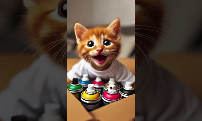 The cute kitten wanted to please his daddy, but...😺 #cat #kitten #goodstory