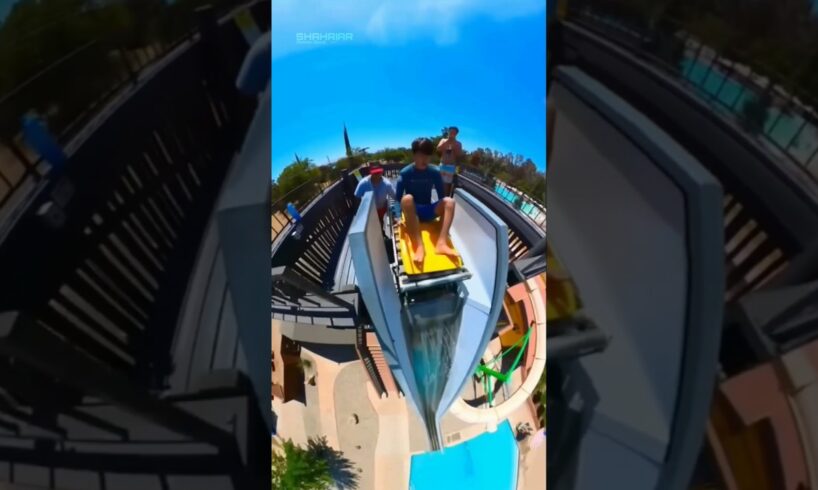 তিনটি ভয়ংকর ওয়াটার স্লাইড!😱| Three awesome water slides!