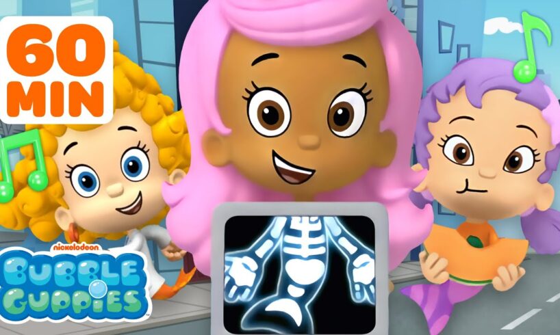Bubble Guppies Teach Healthy Habits 🍎 w/ Songs! | 60 Minute Compilation | Nick Jr.