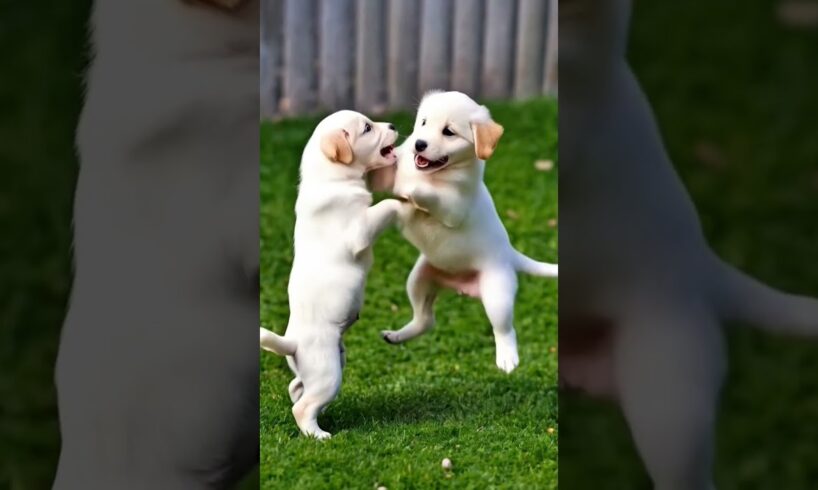 Cute puppies playing and fighting #dog #puppy #cuteanimals #youtubeshorts #shorts #doglover #dogs