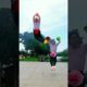 Internet celebrity rooster fights with human rooster to see who is stronger, super Internet #travel