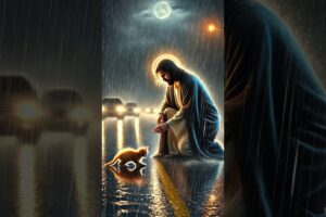Poor cat was abandoned by its owner, but jesus rescued him!#cuteanimals #funny #cute #animals