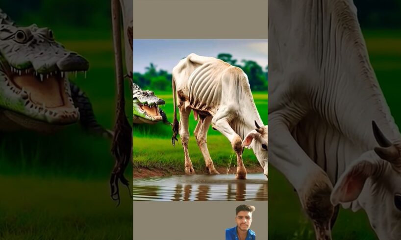 Rescued a week cow from an alligator🐊 #love #werescueanimal #animals #animalrescue #helptheanimals