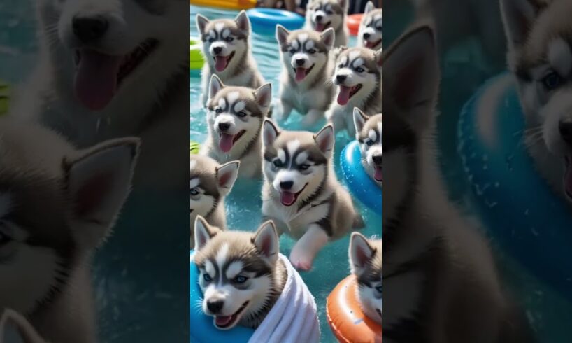 100 cute puppies #husky #siberianhusky #huskylife #fyp #shorts