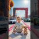 Cute baby Dancing With little puppy #baby #dog #shorts