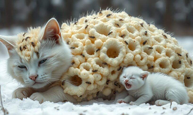 A Heart Breaking  Cat Rescue : You Won't Believe What's Eating at This Cat's Insides | Animal Angels