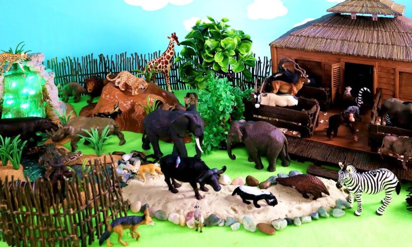 Animal Rescue Center - Safari Animal Figurines