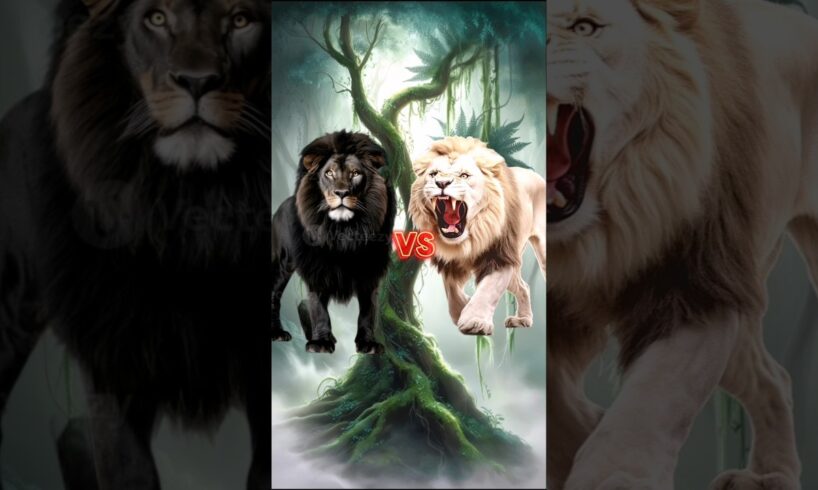 Black Lion vs Animals #animalbattle #shorts