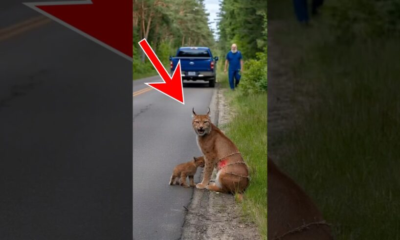 Conscientious man saves injured lynx #animals #lynx