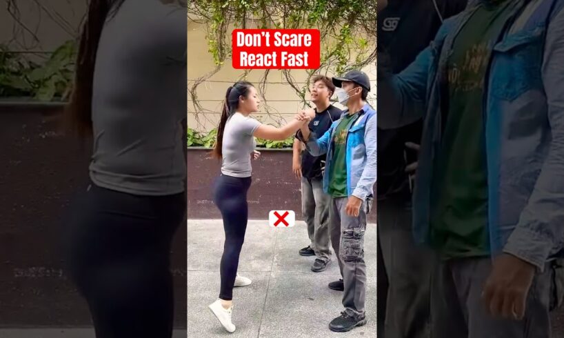 Don’t Scare React Fast and Defend Yourself #selfdefance #fightback #fight #streetdefense #usa