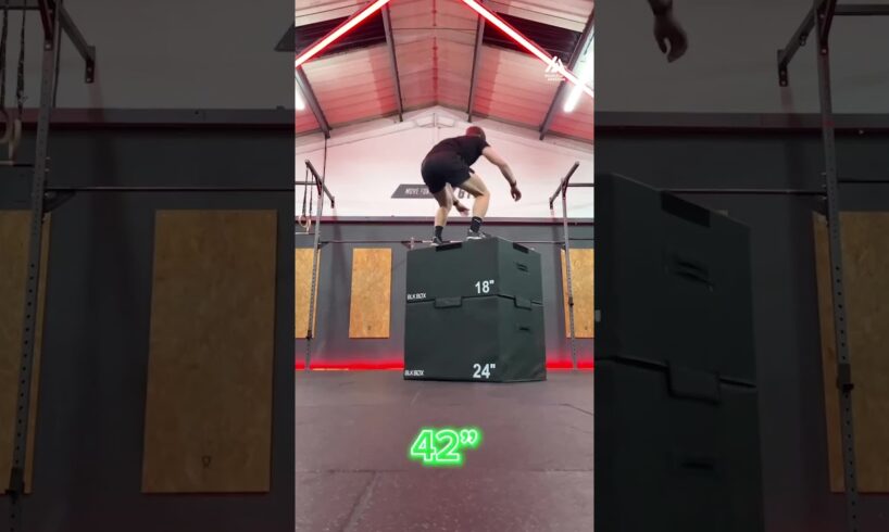 Fitness Enthusiast Practices Box Jumps at Gym | People Are Awesome