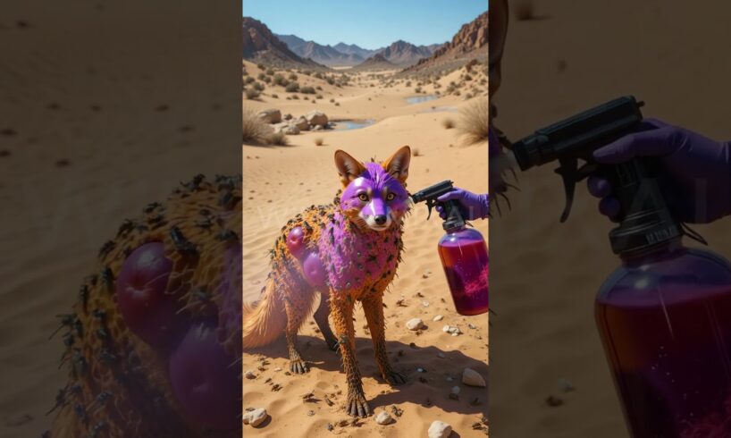 Fox Covered in Mutant Bees and Tumors Rescued by Heroic Team!