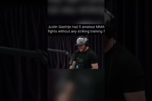 Gaethje had MMA fights without any striking experience #ufc #striking #mma #joerogan