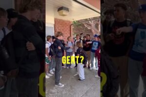 Instigating school fights 💀 #shorts #publicinterviews #weupnext #schoolfights #viralcontent #wow