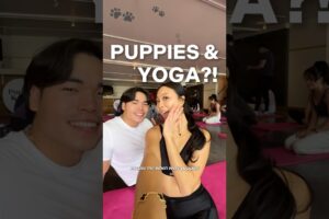PUPPIES AND YOGA IS A REAL THING?! 😩😭🐶