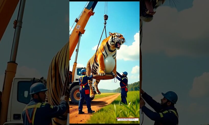 Pregnant Tiger Rescued by Brave Team – Heartwarming Moment 😭 #shorts #hamunity #pragnent #animals